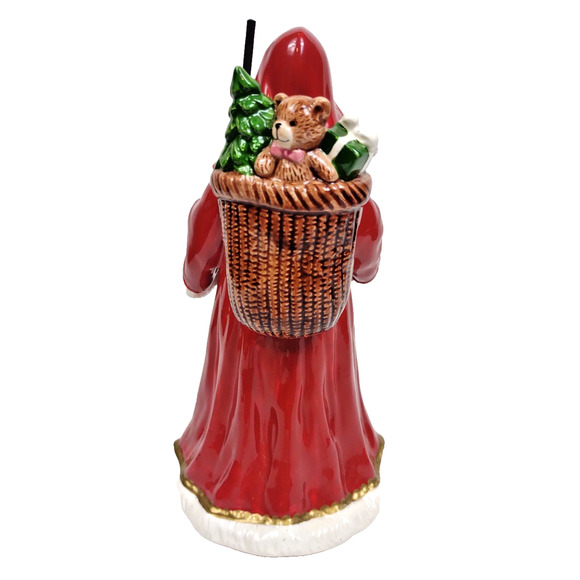 VTG Geo Z. Lefton 9" Santa Music Box 1993 Christmas in Killarney Spinning Santa - Picture 12 of 12